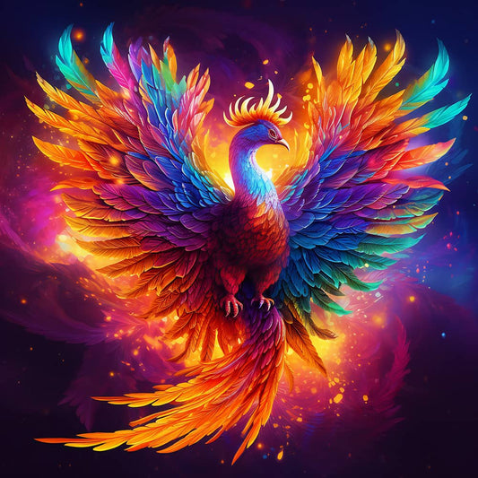 5D Diamond Painting - Prachtvoller Phoenix