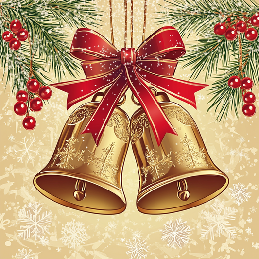 5D Diamond Painting - Weihnachtsglocken