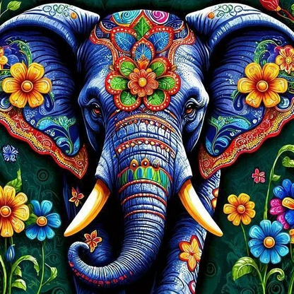 5D Diamond Painting - Elefanten