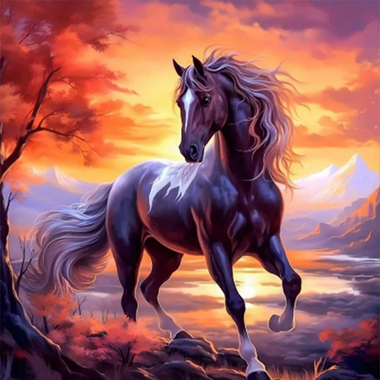 5D Diamond Painting - Pferd