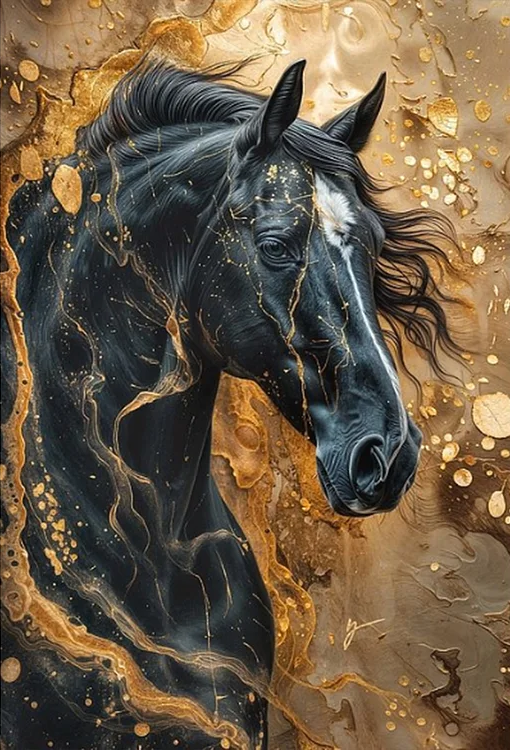 5D Diamond Painting - Pferd