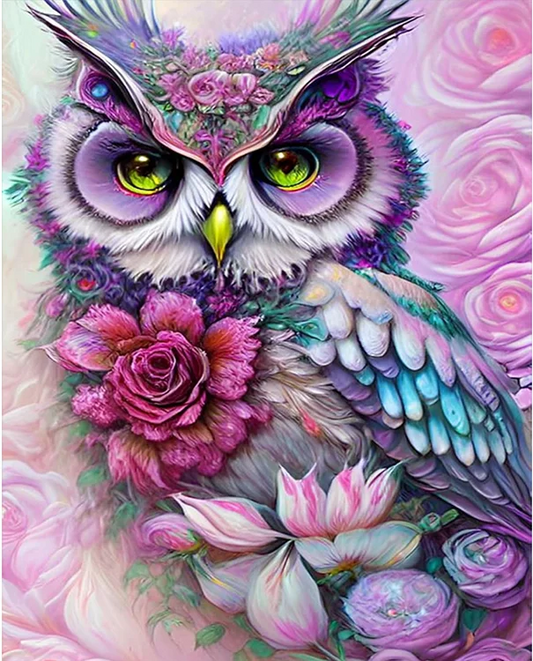 5D Diamond Painting - Eulen