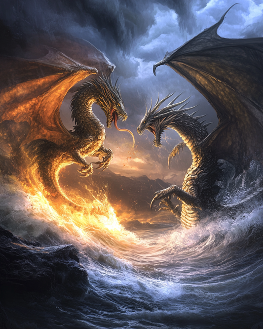 5D Diamond Painting - Drache