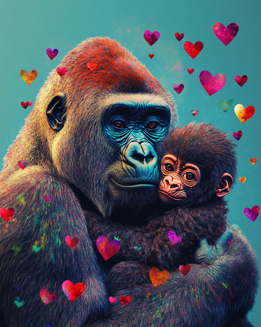 5D Diamond Painting - Gorillas