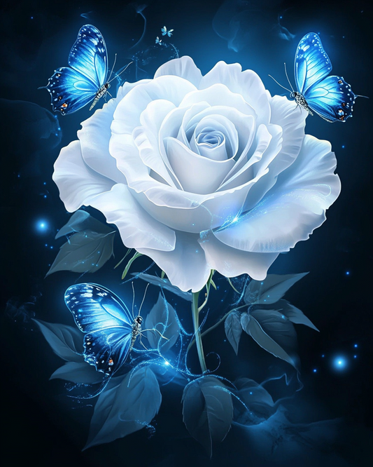 5D Diamond Painting - Abstrakte Blume