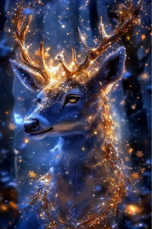 5D Diamond Painting - Glänzende Hirsche
