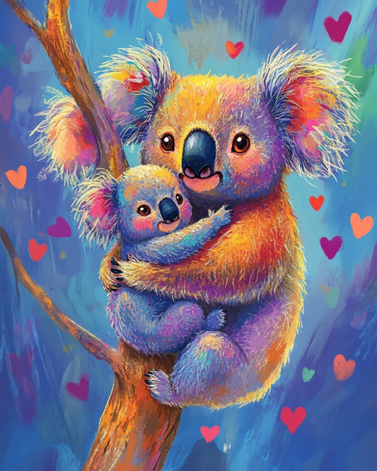 5D Diamond Painting - Koalas