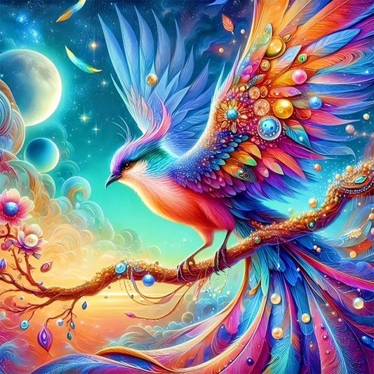5D Diamond Painting - Bunte Vögel