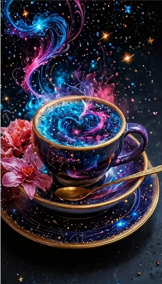 5D Diamond Painting - Fantasie Kaffee