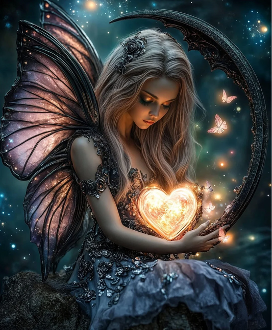 5D Diamond Painting - Schmetterling Fee