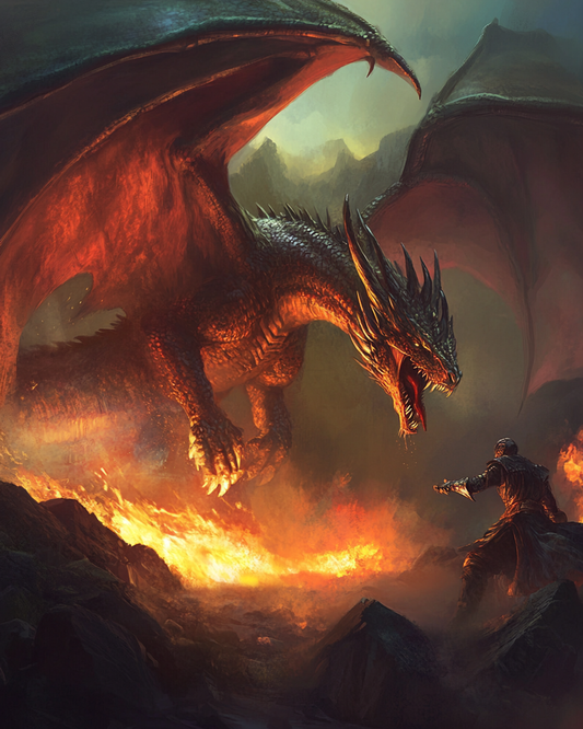 5D Diamond Painting - Drache