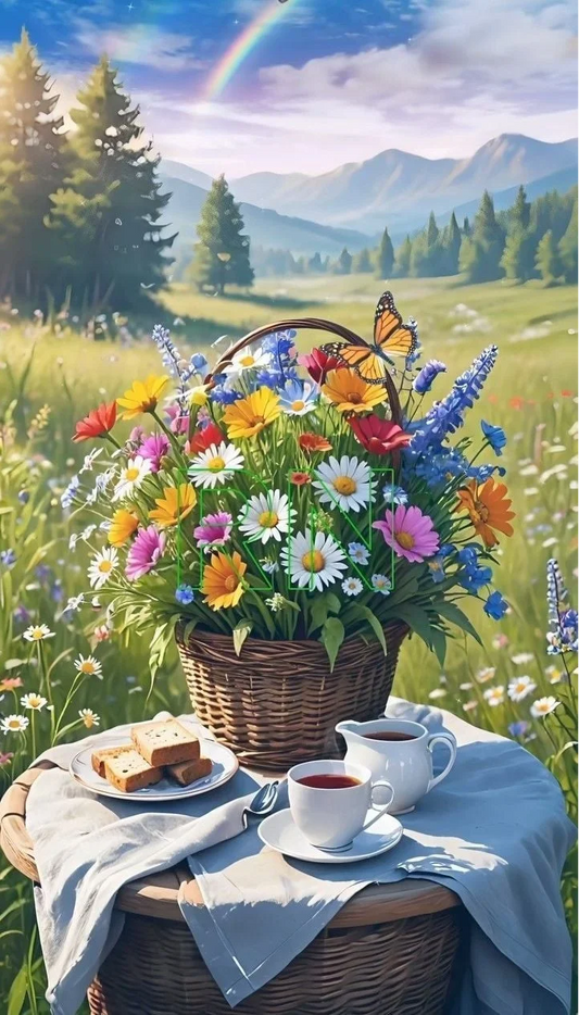 5D Diamond Painting - Tea Time
