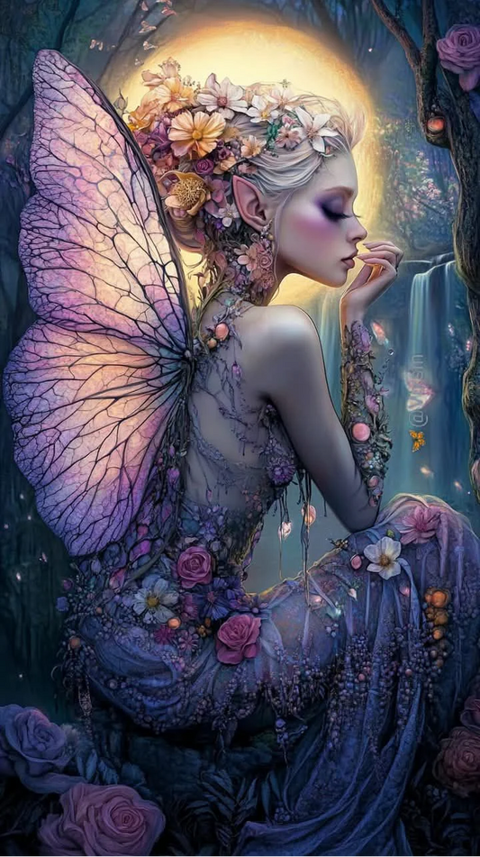 5D Diamond Painting - Schmetterling Fee