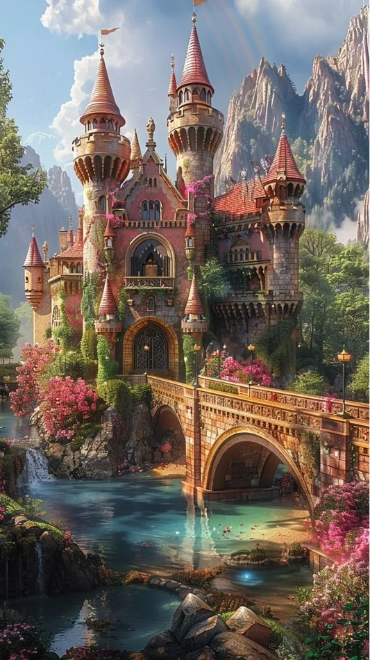 5D Diamond Painting - Fantasie Schloss