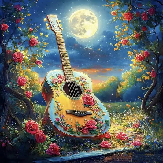 5D Diamond Painting - Fantasie Gitarre