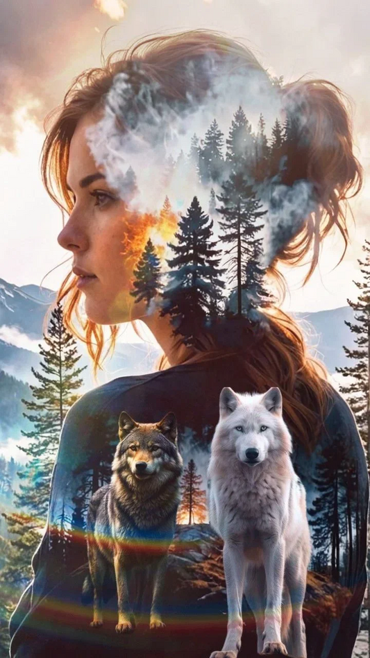 5D Diamond Painting - Abstrakte Frau