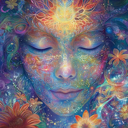 5D Diamond Painting - Abstrakte Frau