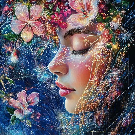 5D Diamond Painting - Abstrakte Frau