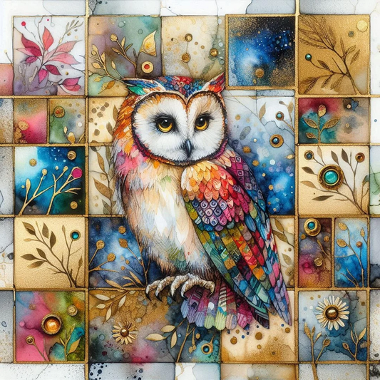 5D Diamond Painting - Eulen