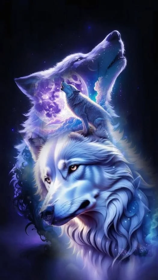 5D Diamond Painting - Wölfe