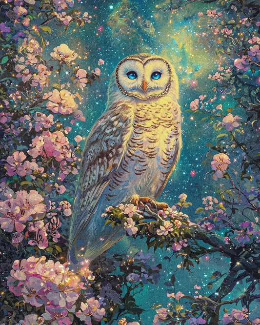 5D Diamond Painting - Eulen