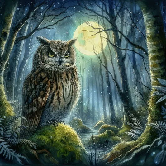5D Diamond Painting - Eulen