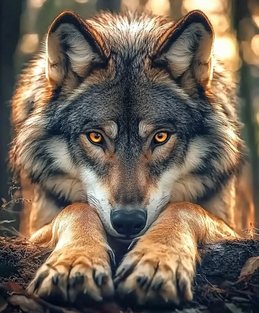 5D Diamond Painting - Wölfe