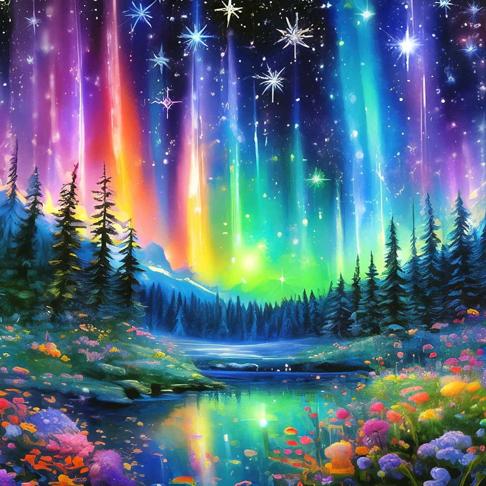 5D Diamond Painting - Aurora