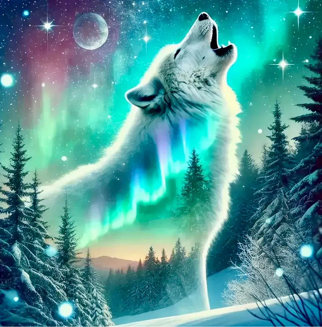 5D Diamond Painting - Wölfe