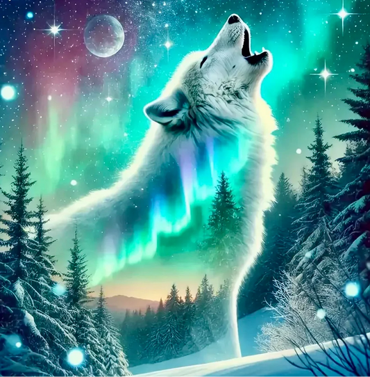 5D Diamond Painting - Wölfe