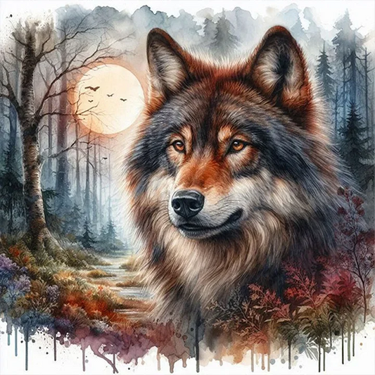 5D Diamond Painting - Wölfe