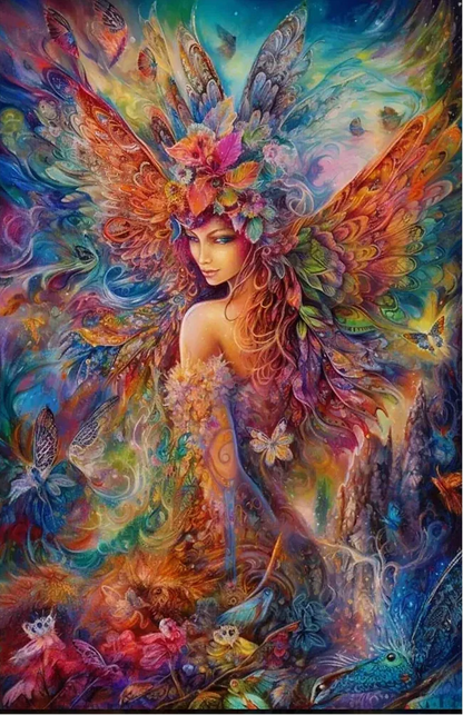 5D Diamond Painting - Abstrakte Schöne Frau