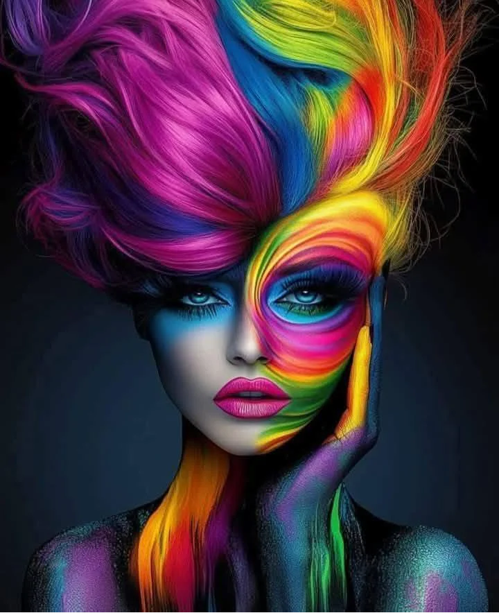 5D Diamond Painting - Abstrakte Frau