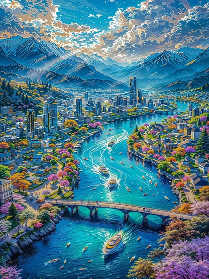 5D Diamond Painting - Schöne Landschaften