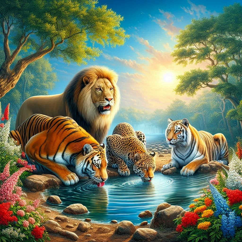 5D Diamond Painting - Tierwelt