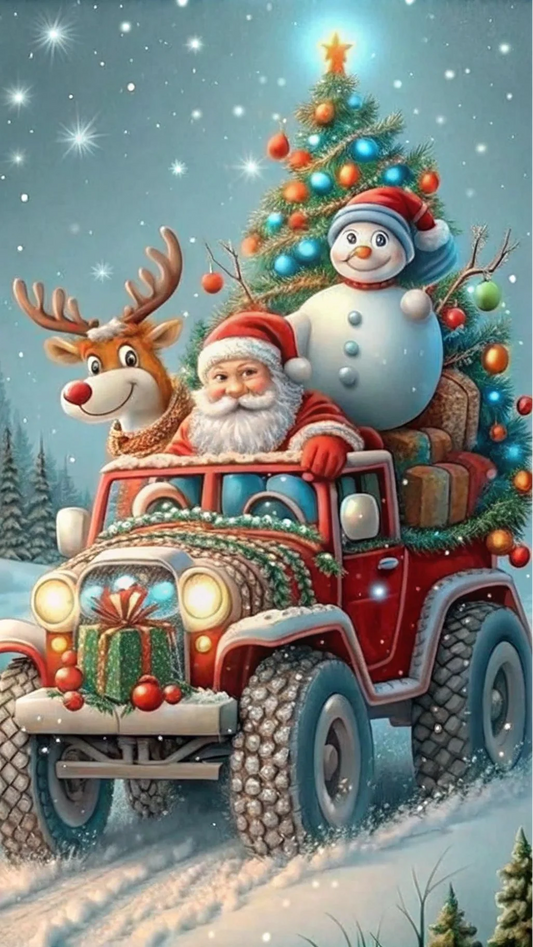 5D Diamond Painting - Weihnachtsmann