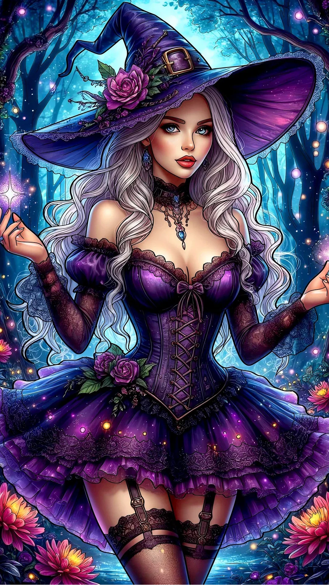 5D Diamond Painting - Schöne Hexe