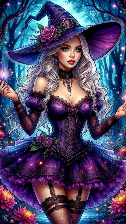 5D Diamond Painting - Schöne Hexe