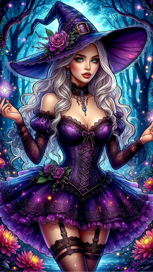 5D Diamond Painting - Schöne Hexe