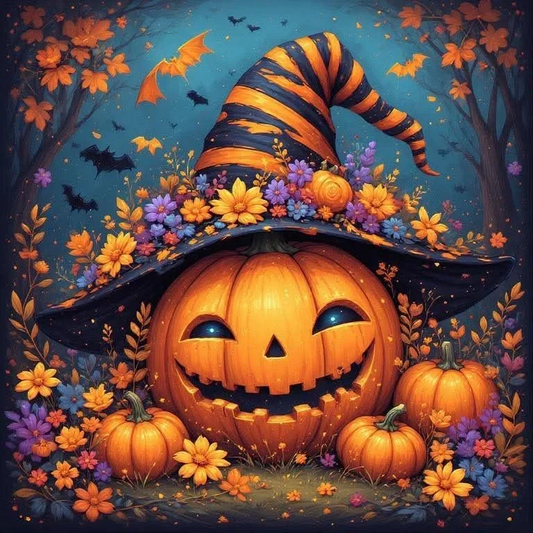 5D Diamond Painting - Halloween Kürbis
