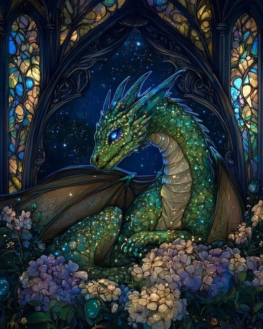 5D Diamond Painting - Drache