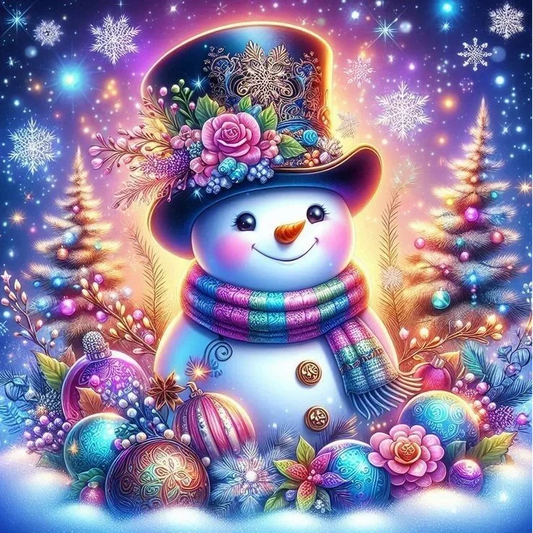5D Diamond Painting - Schneemann
