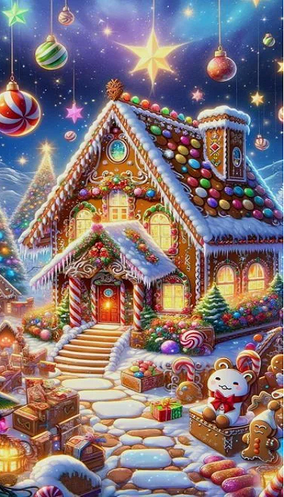 5D Diamond Painting - Das Lebkuchenhaus