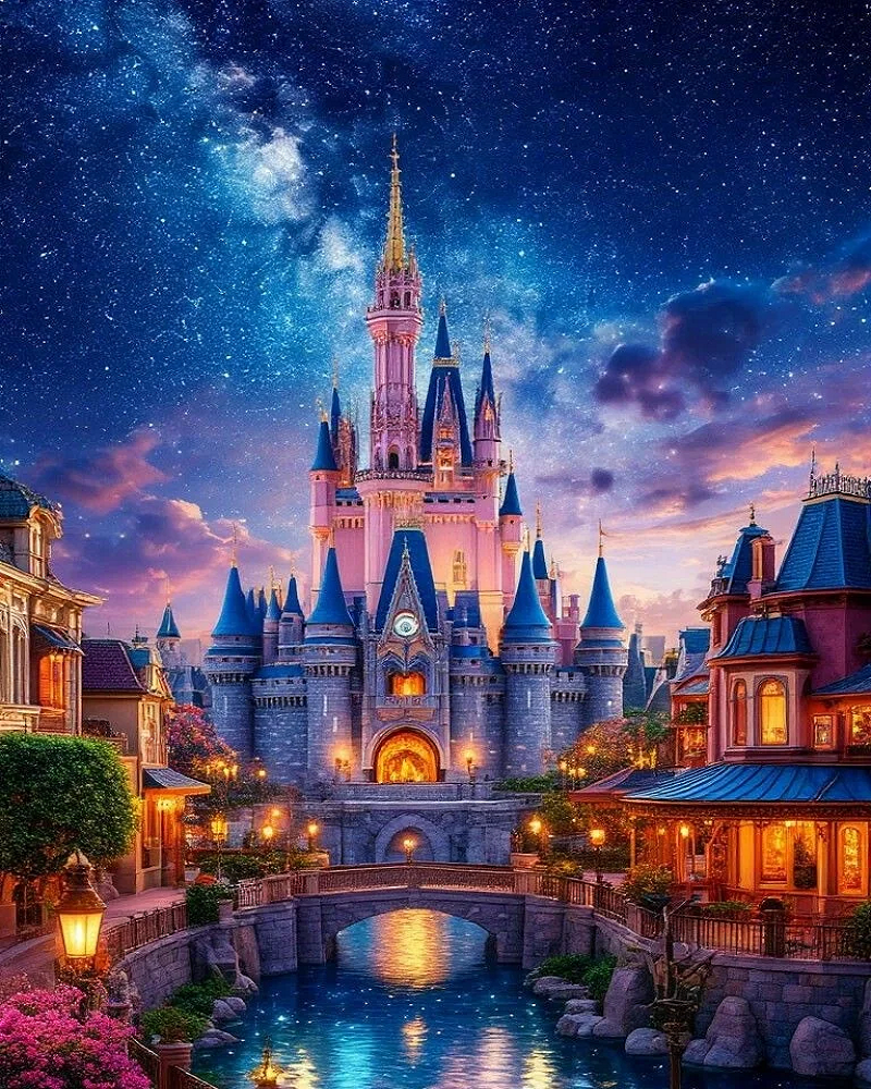 5D Diamond Painting - Fantasy Schloss