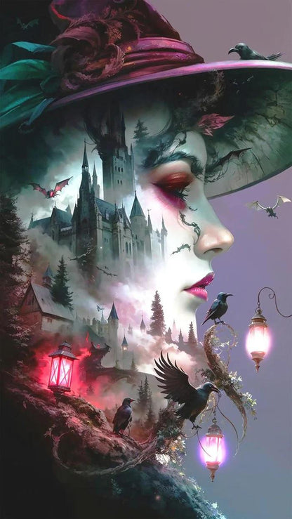 5D Diamond Painting - Abstrakte Frau