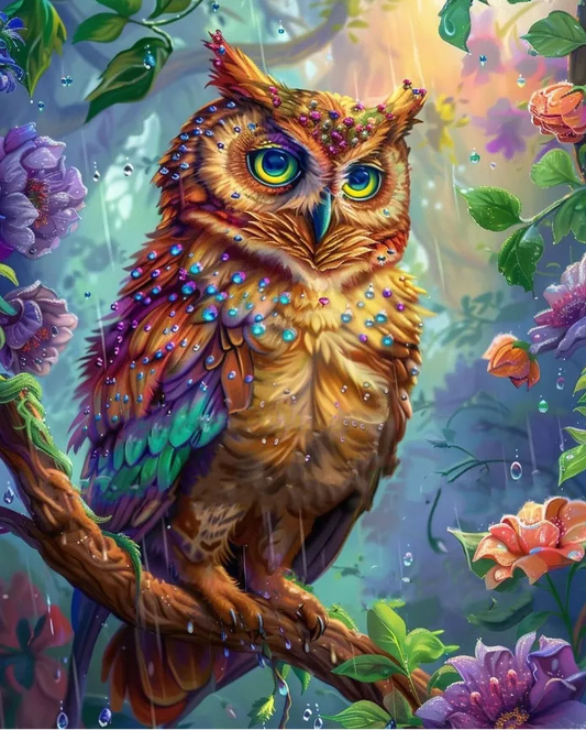 5D Diamond Painting - Eule