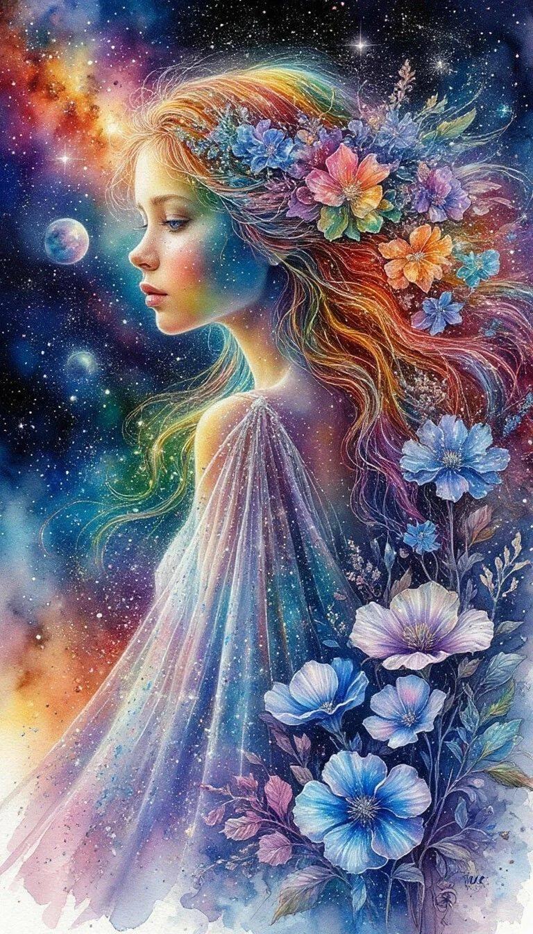 5D Diamond Painting - Feen Frau