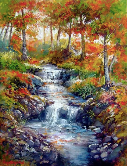 5D Diamond Painting - Herbstlandschaft