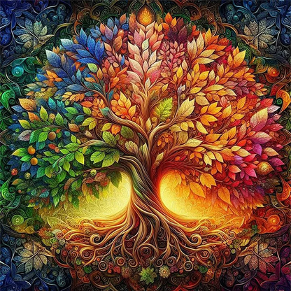Malen nach Zahlen - Baum des Lebens