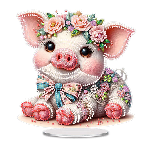 Diamond Painting Dekoration Ornament - Schwein